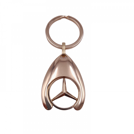 Breloc de chei IdeallStore, Mercedes, 7.5 cm, metal, auriu [1]