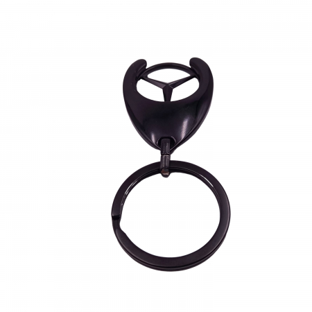Breloc de chei IdeallStore, Mercedes, 7.5 cm, metal, negru [2]