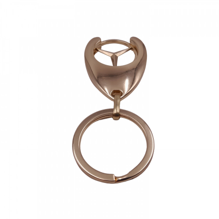 Breloc de chei IdeallStore, Mercedes, 7.5 cm, metal, auriu [2]
