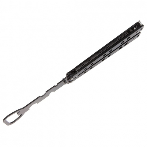 Briceag antrenament IdeallStore®, Party Opener, deschizator capace, otel inoxidabil, 22.5 cm, negru [4]