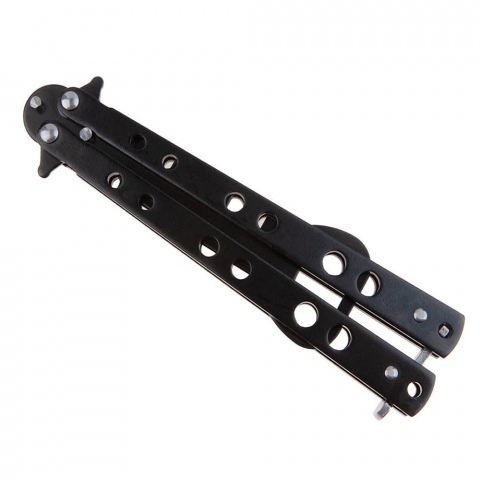 Briceag antrenament IdeallStore®, Party Opener, deschizator capace, otel inoxidabil, 22.5 cm, negru [6]