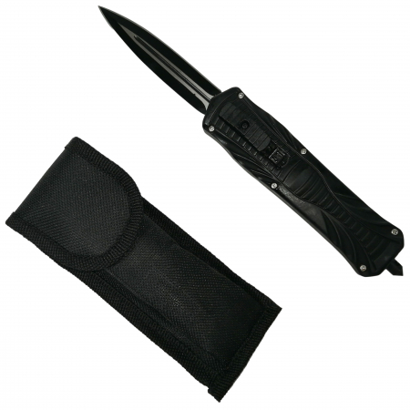Bricege - Briceag automat de vanatoare IdeallStore®, Futuristic Blade, PVC, 23 cm, gri