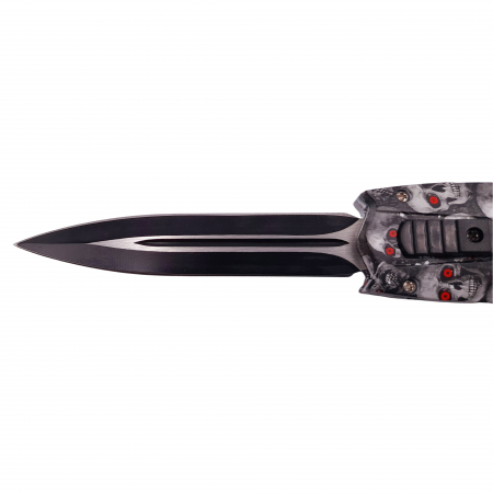 Briceag automat de vanatoare, Futuristic Blade, PVC, 23 cm, argintiu [3]