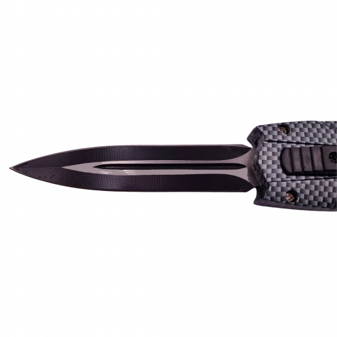 Briceag automat de vanatoare IdeallStore®, PVC, Futuristic Blade, 23 cm, gri [4]