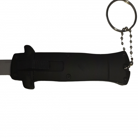 Briceag automat de vanatoare IdeallStore®, Standard Blade, metalic, 13 cm, negru [2]