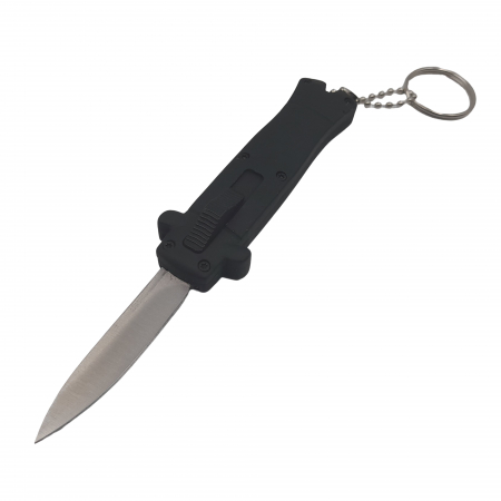 Briceag automat de vanatoare IdeallStore®, Standard Blade, metalic, 13 cm, negru [1]