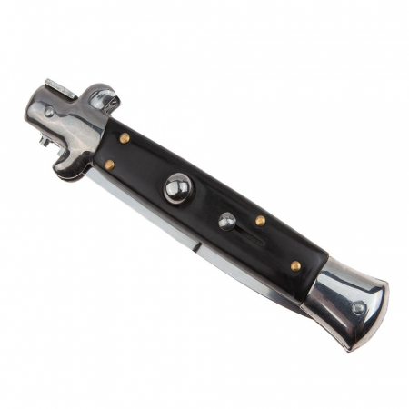 Briceag automat IdeallStore®, Sicilian Helper, otel inoxidabil, 22 cm, negru, husa inclusa [6]