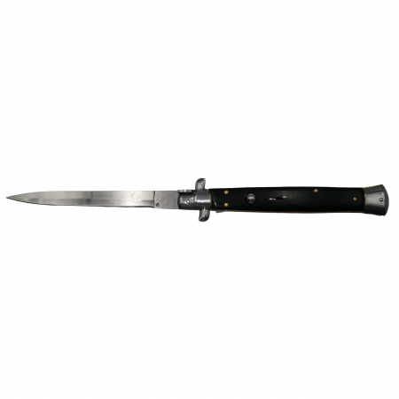 Bricege - Briceag automat, Italian Blade, Stiletto, otel inoxidabil, negru, 33 cm