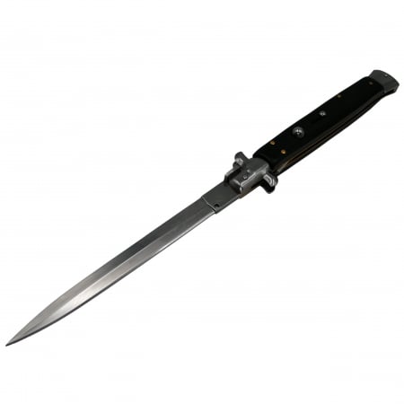 Bricege - Briceag automat, Italian Blade, Stiletto, otel inoxidabil, husa inclusa