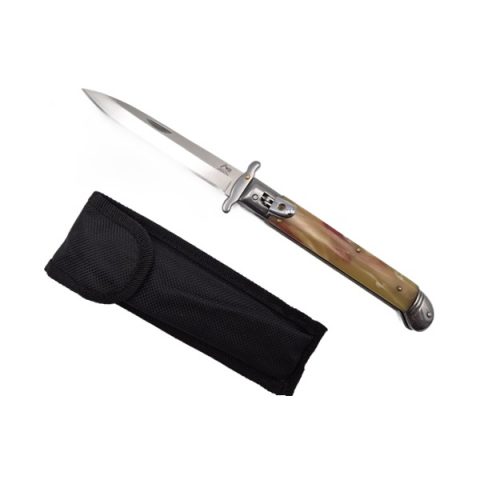 Bricege - Briceag automat stiletto, Italian Marble, 27 cm, multicolor