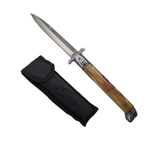 Bricege - Briceag automat stiletto, Italian Marble, 27 cm, maro