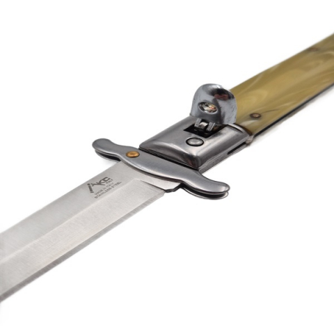 Briceag automat stiletto, Italian Marble, 27 cm, maro [2]
