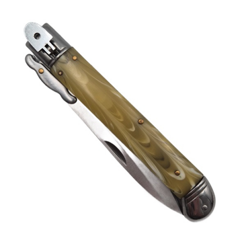 Briceag automat stiletto, Italian Marble, 27 cm, maro [1]