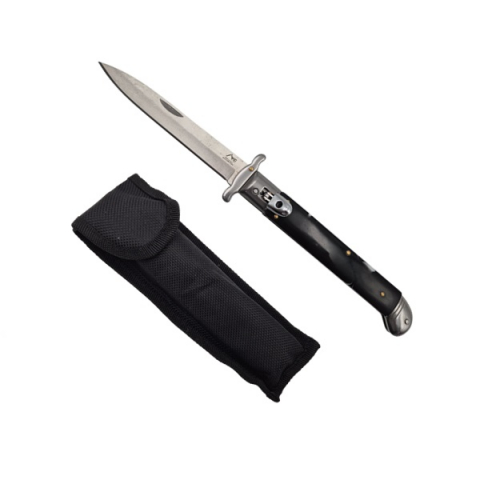 Bricege - Briceag automat stiletto, Italian Marble, 27 cm, negru