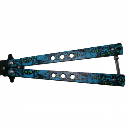 Set doua bricege de antrenament DEPOX®, model fluture, 22 cm, albastru/argintiu [4]