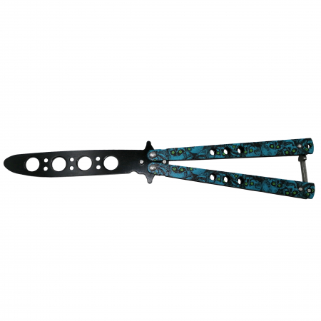 Set doua bricege de antrenament DEPOX®, model fluture, 22 cm, albastru/argintiu [1]