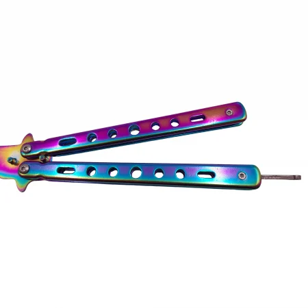 Set briceag fluture de antrenament + pieptene tip fluture, otel rezistent, 22.5 cm [10]