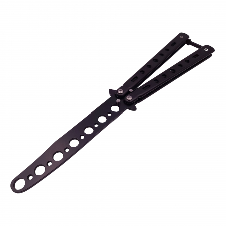 Briceag de antrenament IdeallStore®, model fluture, Distortion. otel, 22.5 cm, Negru [1]