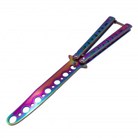 Briceag de antrenament IdeallStore®, model fluture, Distortion. otel, 22.5 cm, Multicolor [1]
