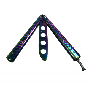 Briceag de antrenament IdeallStore®, otel inoxidabil, Rainbow Scales, multicolor, 21.5 cm [2]