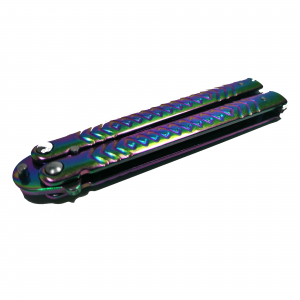 Briceag de antrenament IdeallStore®, otel inoxidabil, Rainbow Scales, multicolor, 21.5 cm [3]