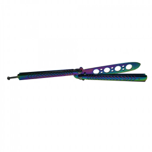 Briceag de antrenament IdeallStore®, otel inoxidabil, Rainbow Scales, multicolor, 21.5 cm [4]