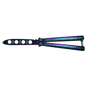 Briceag de antrenament IdeallStore®, otel inoxidabil, Rainbow Scales, multicolor, 21.5 cm [1]