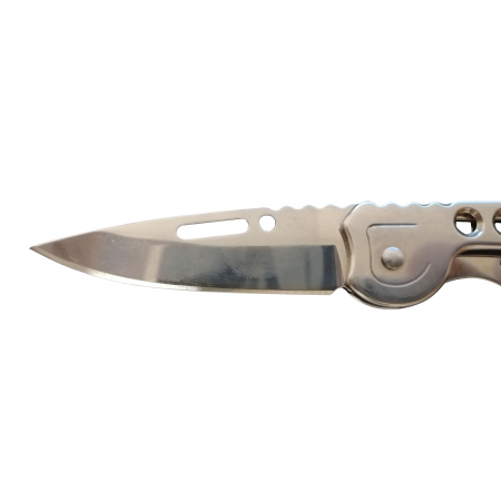 Briceag de buzunar, Futuristic Knife, otel inoxidabil, 15.5 cm, argintiu [2]