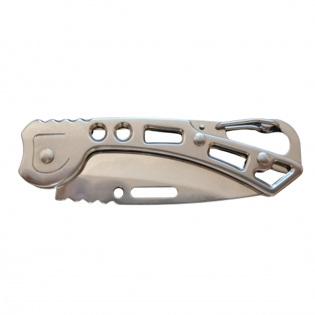 Briceag de buzunar, Futuristic Knife, otel inoxidabil, 15.5 cm, argintiu [4]