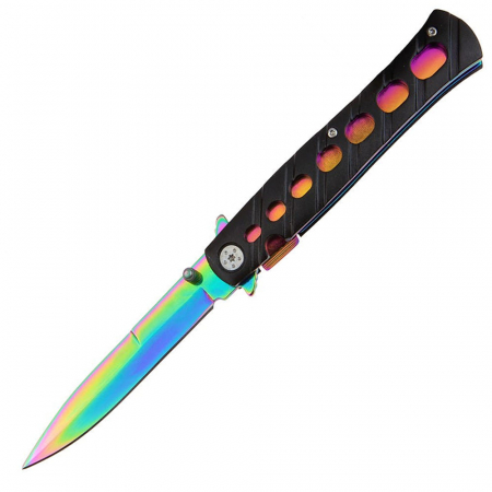 SPORT & TIMP LIBER - Briceag de buzunar IdeallStore®, Rainbow Destiny, 22.5 cm, otel inoxidabil, multicolor