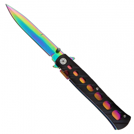 Briceag de buzunar IdeallStore®, Rainbow Destiny, 22.5 cm, otel inoxidabil, multicolor [1]