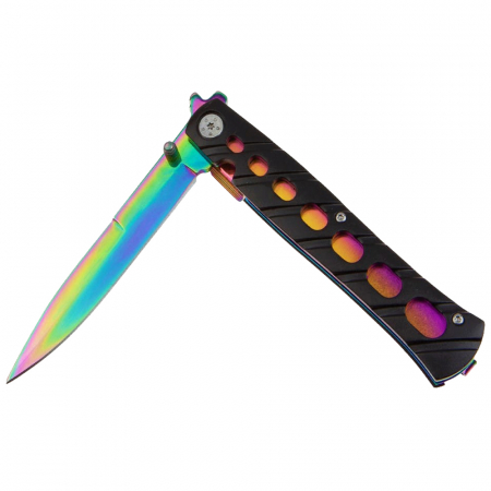 Briceag de buzunar IdeallStore®, Rainbow Destiny, 22.5 cm, otel inoxidabil, multicolor [6]