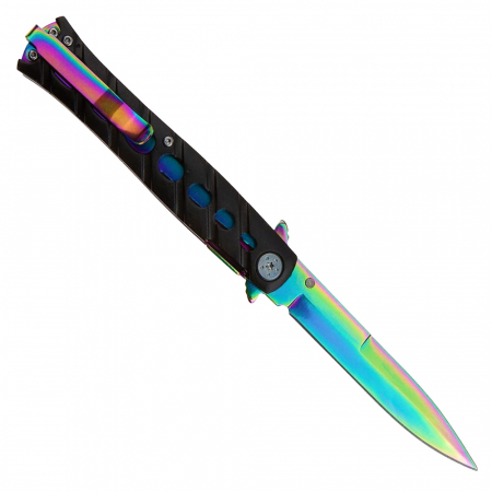 Briceag de buzunar IdeallStore®, Rainbow Destiny, 22.5 cm, otel inoxidabil, multicolor [5]