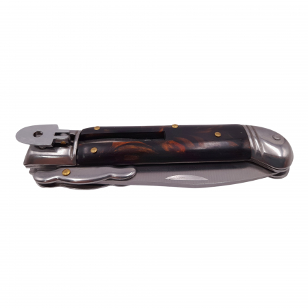 Briceag de vanatoare automat IdeallStore®, Renaissance Spirit, otel inoxidabil, 20.5 cm, maro [4]