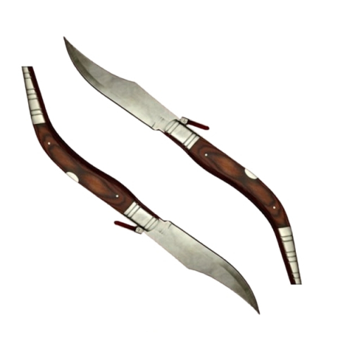 Set doua bricege de vanatoare cricket, lamă oțel inoxidabil, maro, 38 cm [1]