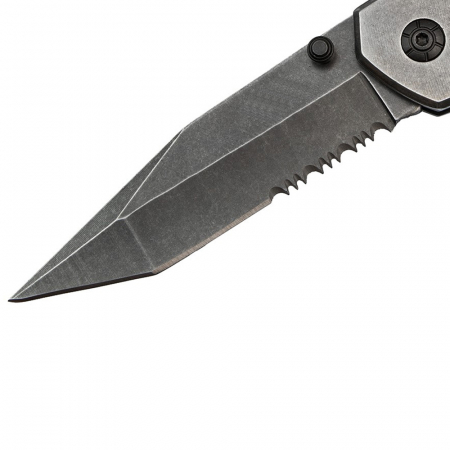 Briceag de vanatoare full metalic  IdeallStore®, Future Adventure, otel inoxidabil, 23 cm, argintiu [1]