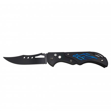 Briceag de vanatoare IdeallStore®, Fire Blade, otel inoxidabil, 21.5 cm, albastru [0]