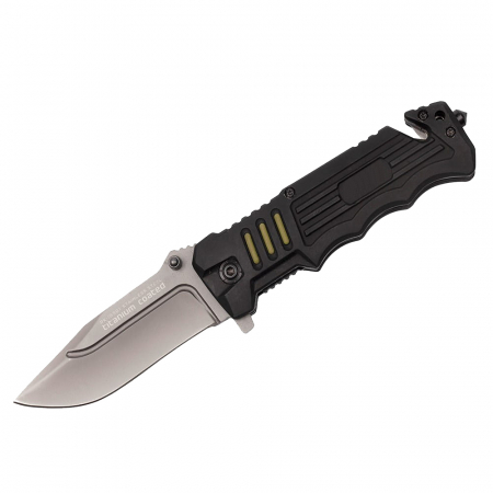 Briceag de vanatoare IdeallStore®, General Blade, otel inoxidabil, 20.5 cm, negru, teaca inclusa [1]