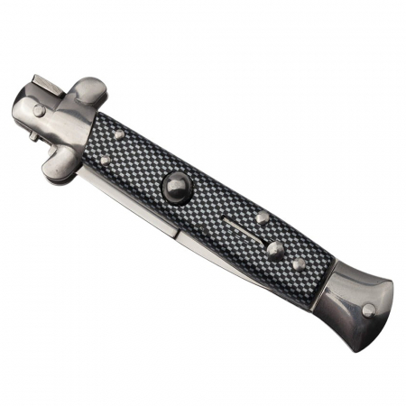 Briceag de vanatoare IdeallStore®, Italian Stance, otel inoxidabil, 20.5 cm, gri, husa inclusa [4]