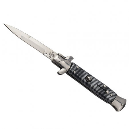 Briceag de vanatoare IdeallStore®, Italian Stance, otel inoxidabil, 20.5 cm, gri, husa inclusa [3]