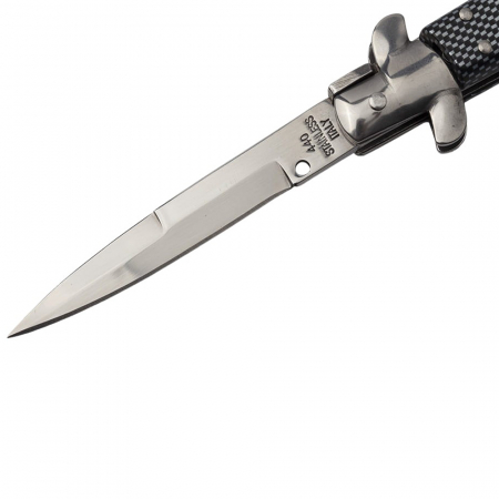 Briceag de vanatoare IdeallStore®, Italian Stance, otel inoxidabil, 20.5 cm, gri, husa inclusa [1]