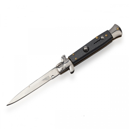 Cutite & seturi de cutite - Briceag de vanatoare IdeallStore®, Italian Stance, otel inoxidabil, 22.5 cm, gri, husa inclusa