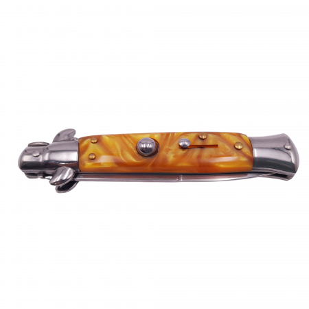 Briceag de vanatoare IdeallStore®, Italian Wave, otel inoxidabil, 22.5 cm, argintiu, husa inclusa [5]