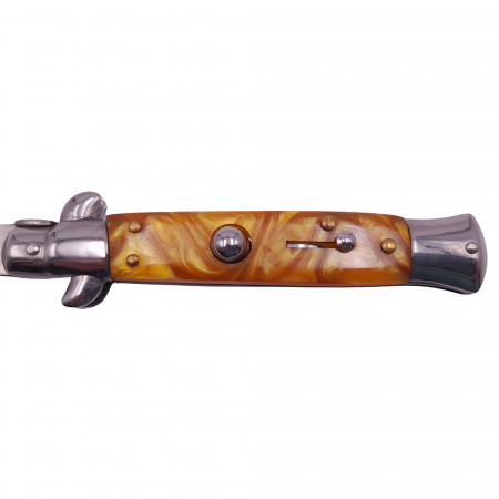 Briceag de vanatoare IdeallStore®, Italian Wave, otel inoxidabil, 22.5 cm, argintiu, husa inclusa [3]