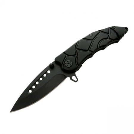 SPORT & TIMP LIBER - Briceag de vanatoare IdeallStore®, Jurassic Blade, otel inoxidabil, 20 cm, negru, husa inclusa