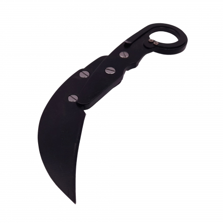 Briceag de vanatoare IdeallStore, karambit extensibil, Steel Claw, 15.5 cm, negru [1]