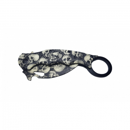 Briceag de vanatoare IdeallStore, karambit, Skull-Trooper, 20 cm, negru [1]