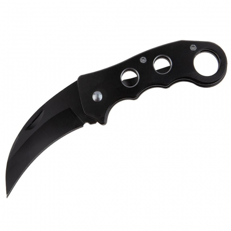 Bricege - Briceag de vanatoare IdeallStore®, Liberty Claw, karambit extensibil, 14.5 cm, negru
