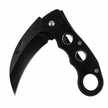 Briceag de vanatoare IdeallStore®, Liberty Claw, karambit extensibil, 14.5 cm, negru [5]