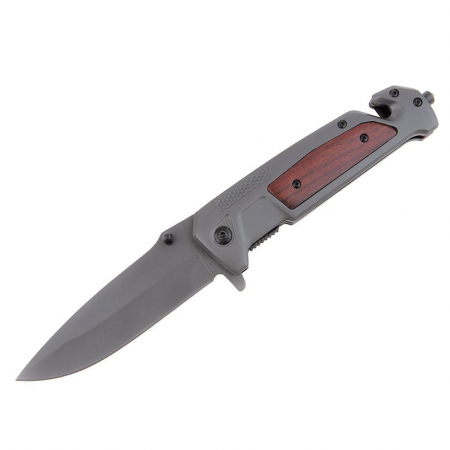 SPORT & TIMP LIBER - Briceag de vanatoare IdeallStore®, Major Assault, otel inoxidabil, 23 cm, argintiu